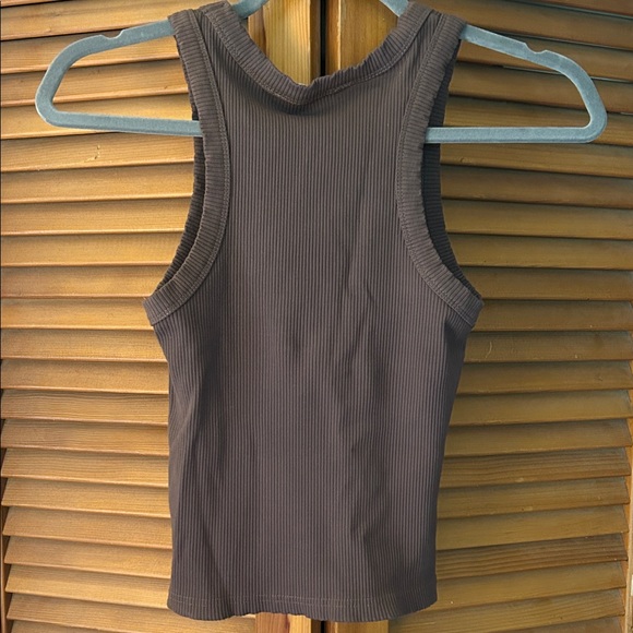 Justify Chocolate Ribbed Tank Top - Picture 5 of 5